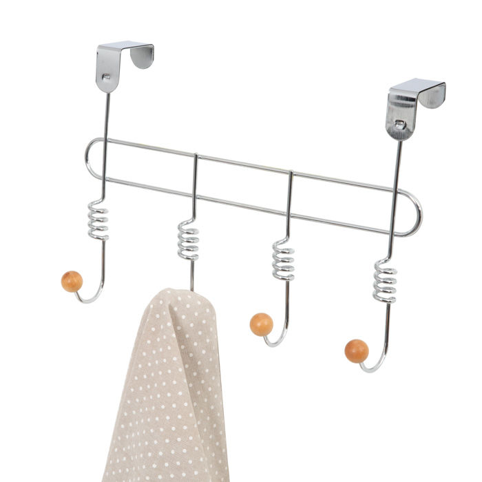 "Spirale" 4 Hook Over Door Hanger 5 Compactor