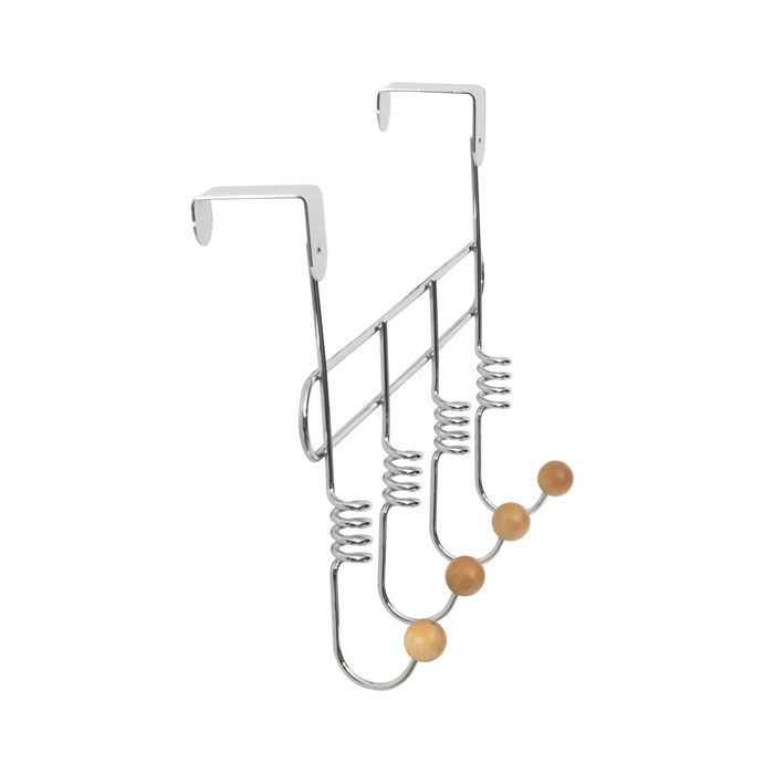 "Spirale" 4 Hook Over Door Hanger 3 Compactor