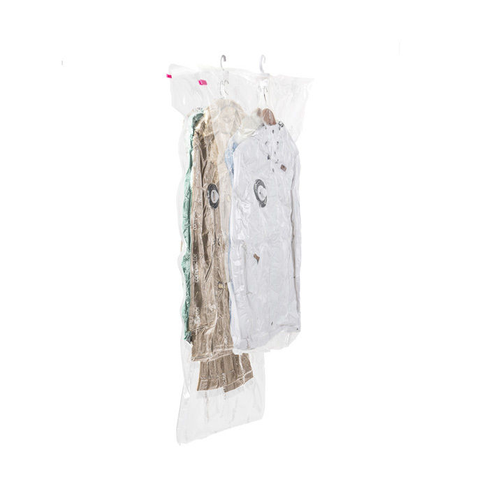 "Espace +" Set of 2 Space Saving Hanging Vacuum Bags - 1 Long and 1 Short 5 Compactor