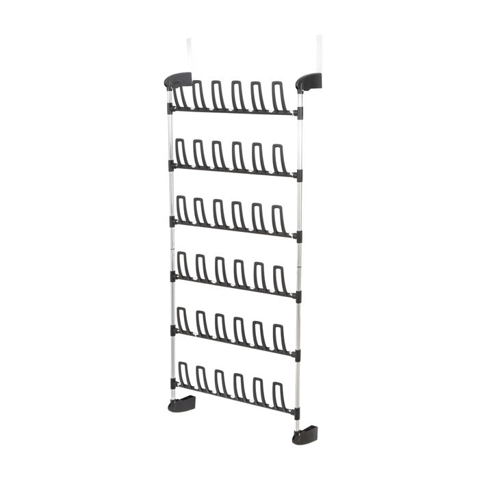 "Angela" Over Door Hanging Shoe Rack for 18 Pairs 1 Compactor