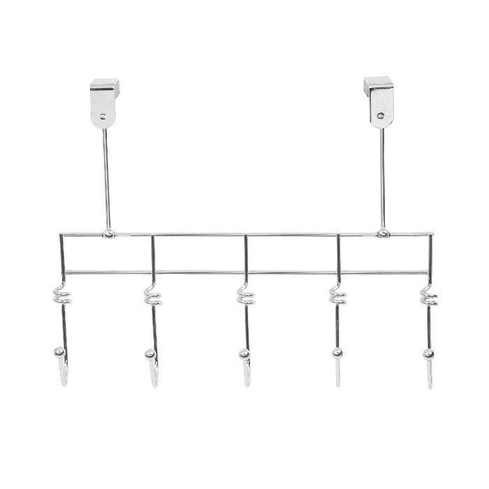 "Zebulon" 5 Hook Over Door Hanger 2 Compactor