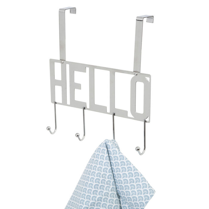 "Hello" 4 Hook Over Door Hanger 5 Compactor