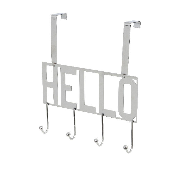 "Hello" 4 Hook Over Door Hanger 1 Compactor