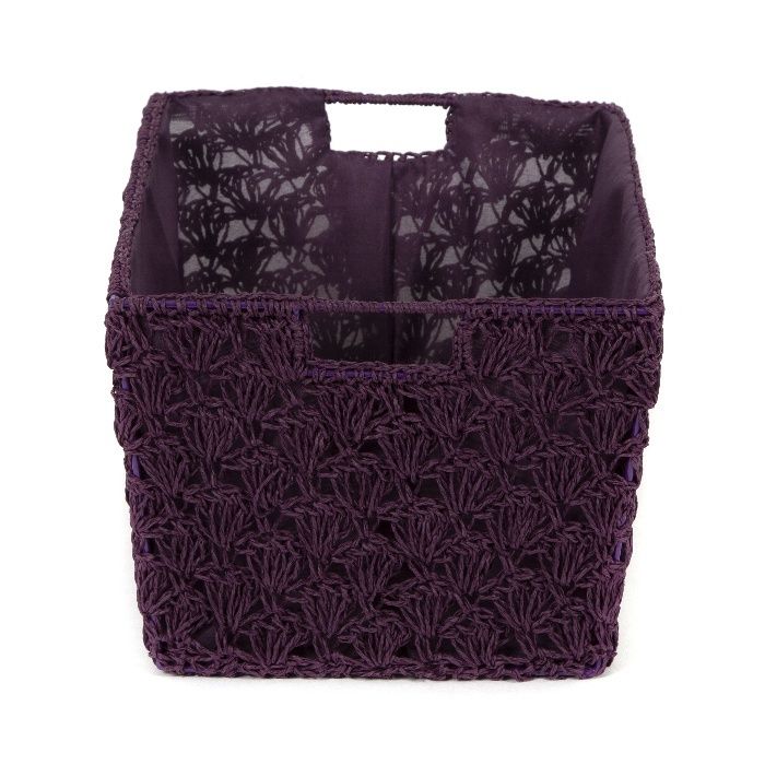 Storage basket 'Aunty'  plum colour - Large 3 Compactor