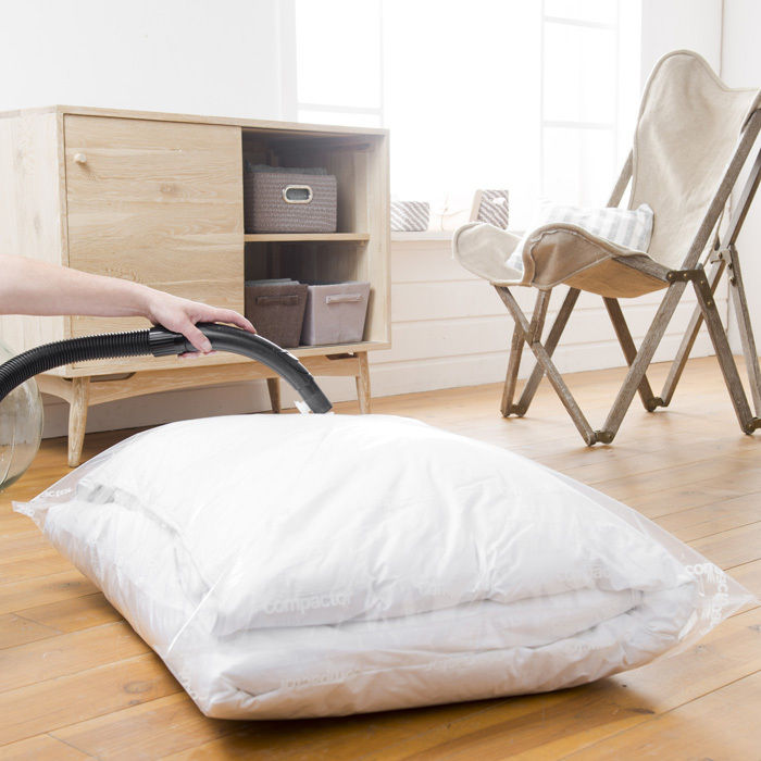"Aspispace" XL Space Saving Vacuum Storage Bag for 1 Double Duvet Plus 2 Pillows 5 Compactor