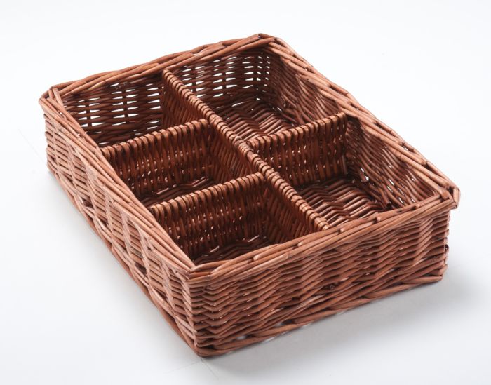 Drawer organizer with 5 rigid compartments 1 Compactor