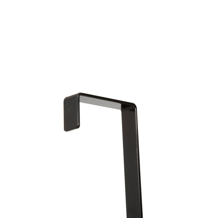 "Paris" 5 Hook Over Door Hanger - Black 4 Compactor