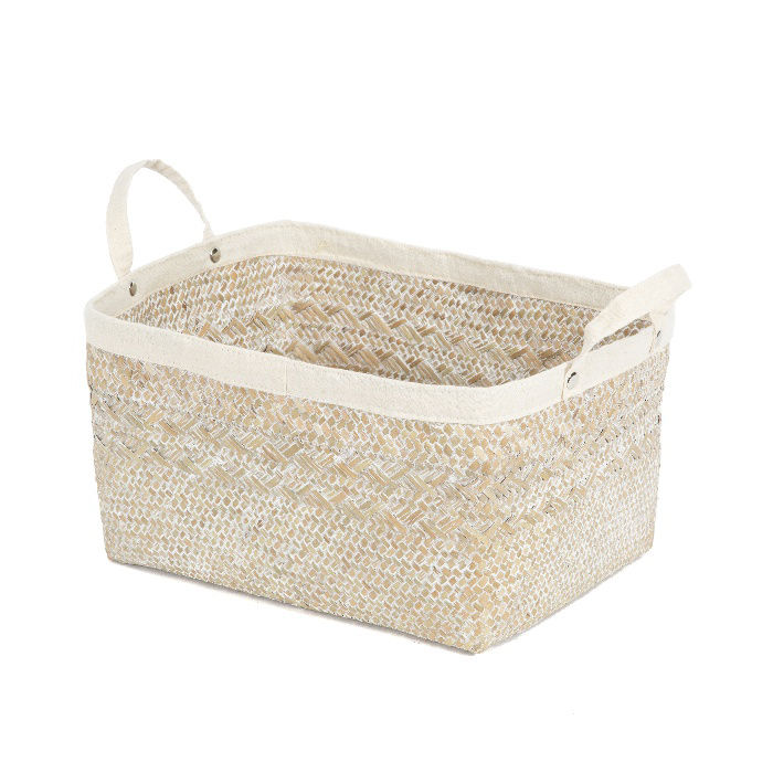 "Futuna" Medium Seagrass Storage Basket 1 Compactor