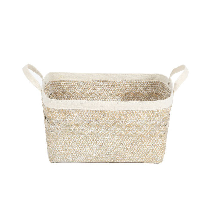 "Futuna" Medium Seagrass Storage Basket 2 Compactor