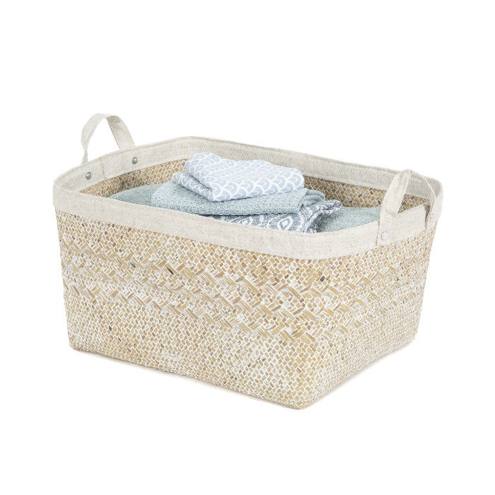 "Futuna" Large Seagrass Storage Basket 4 Compactor