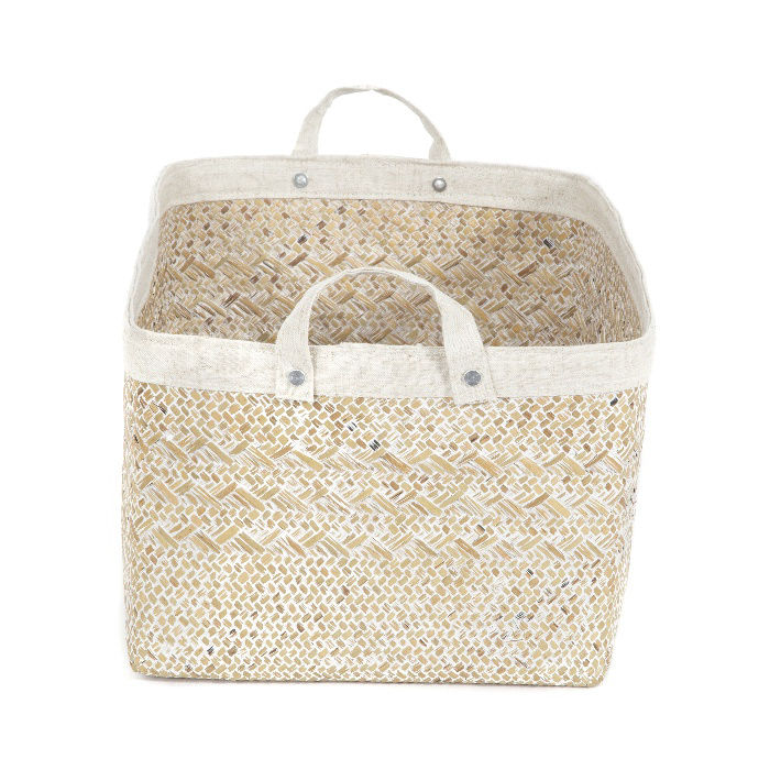 "Futuna" Large Seagrass Storage Basket 3 Compactor