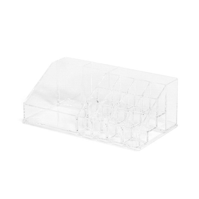 Multi-Compartment Make-up Organiser - Transparent 1 Compactor