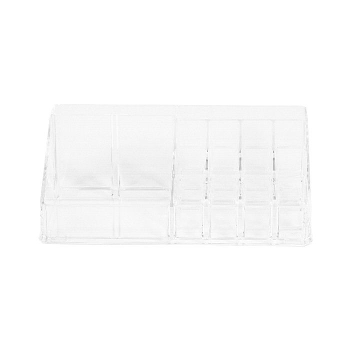 Multi-Compartment Make-up Organiser - Transparent 2 Compactor