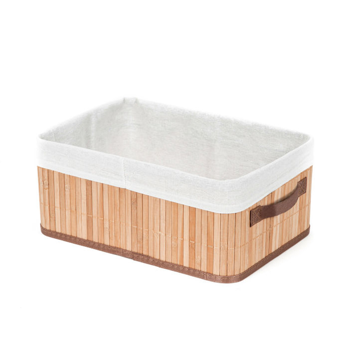 "Bamboo" Foldable Storage Basket 1 Compactor
