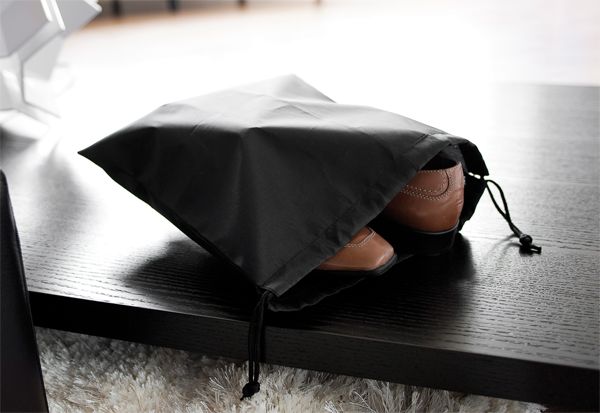 Set of 2 Drawstring Travel Shoe Bags 1 Compactor