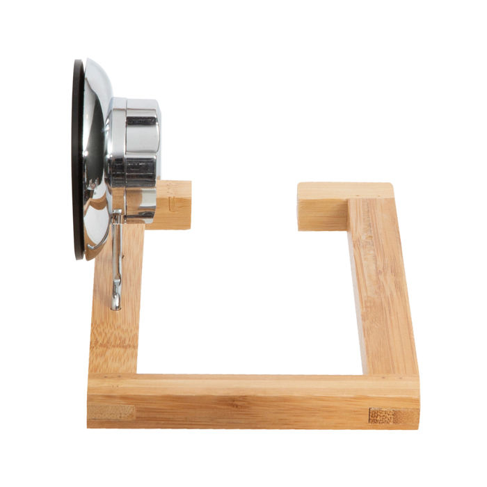 Bestlock Suction Wall Mountable Toilet Roll/Towel Holder - Bamboo 3 Compactor
