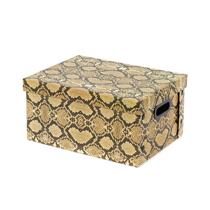 "Python" Cardboard Storage Box with Press Studs 1 Compactor