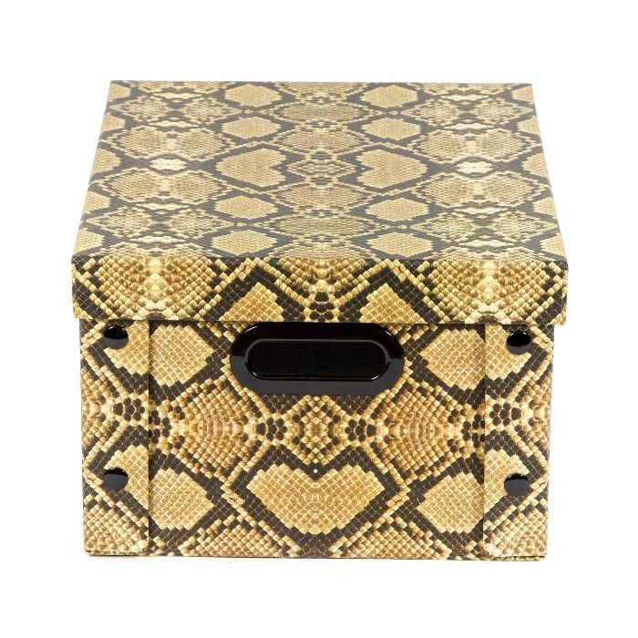 "Python" Cardboard Storage Box with Press Studs 3 Compactor
