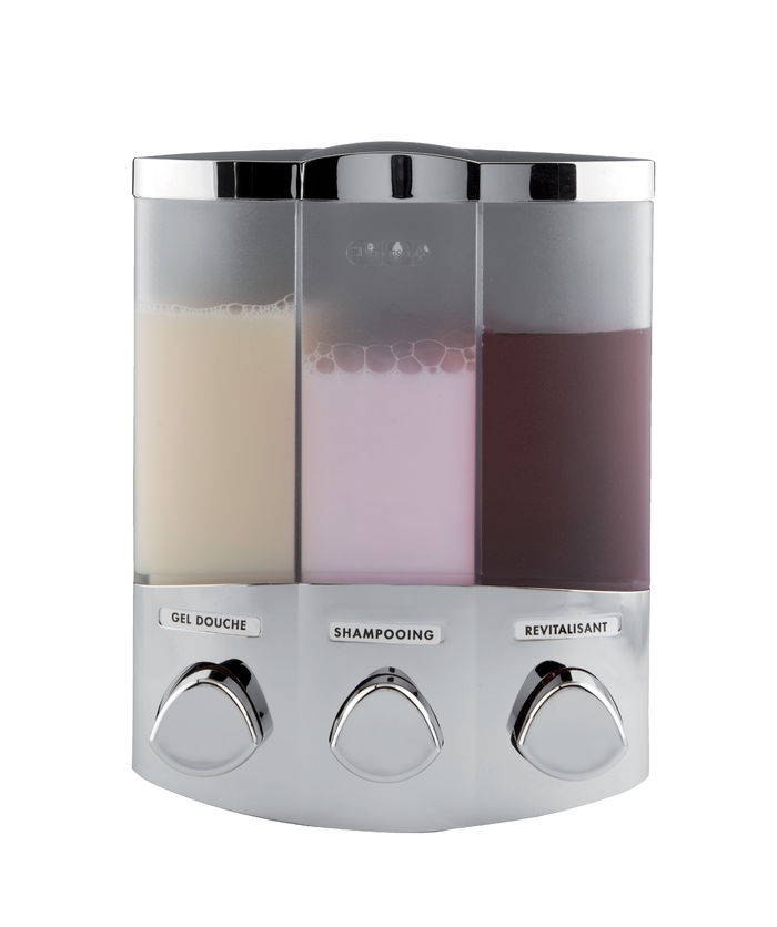 "Trio" Chrome Soap Dispenser 1 Compactor