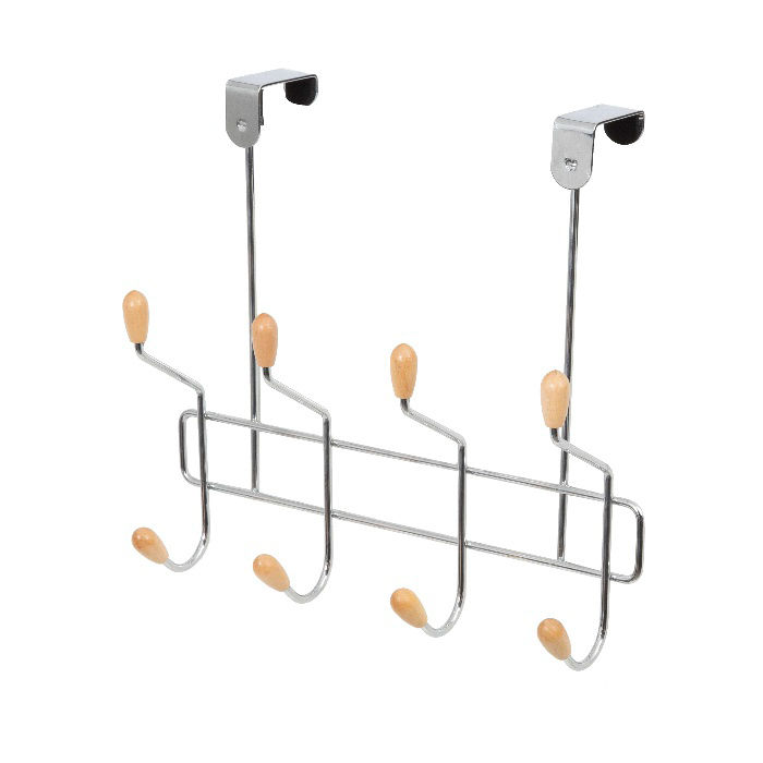 "Drop" 8 Hook Over Door Hanger 1 Compactor