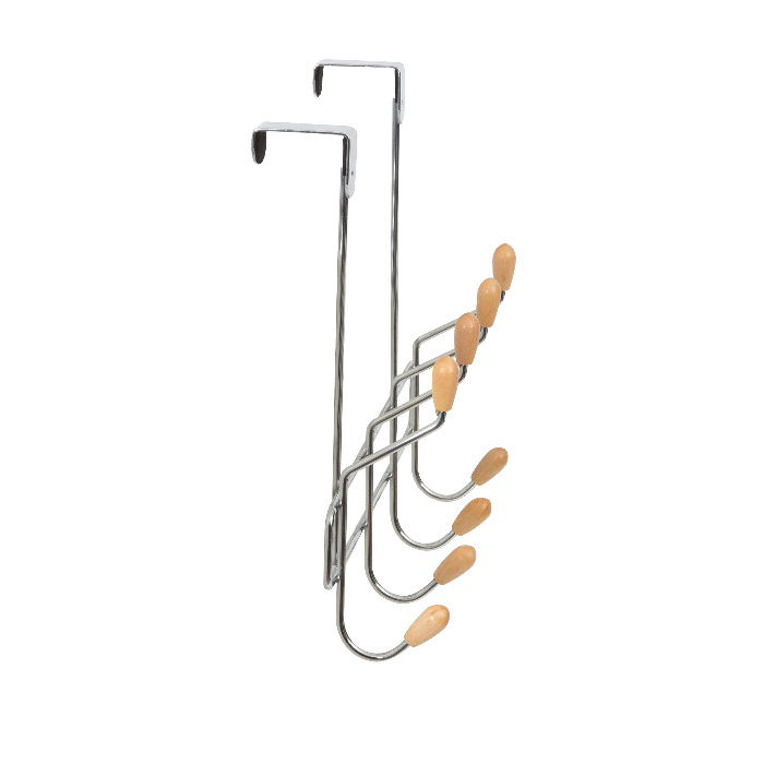 "Drop" 8 Hook Over Door Hanger 3 Compactor