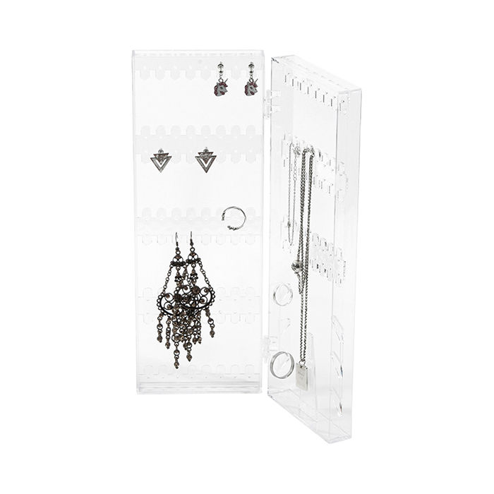 Vertical Jewellery Holder - Transparent 4 Compactor