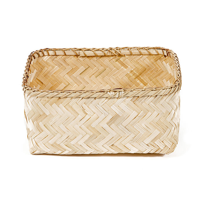 "Halong" Large Bamboo Storage Basket 2 Compactor