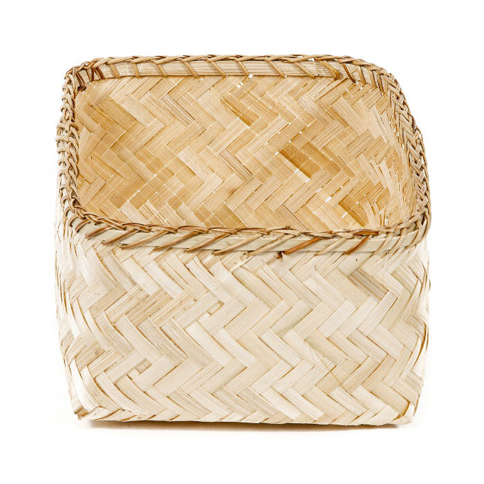 "Halong" Large Bamboo Storage Basket 3 Compactor