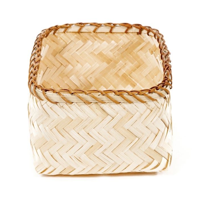 "Halong" Medium Bamboo Storage Basket 3 Compactor