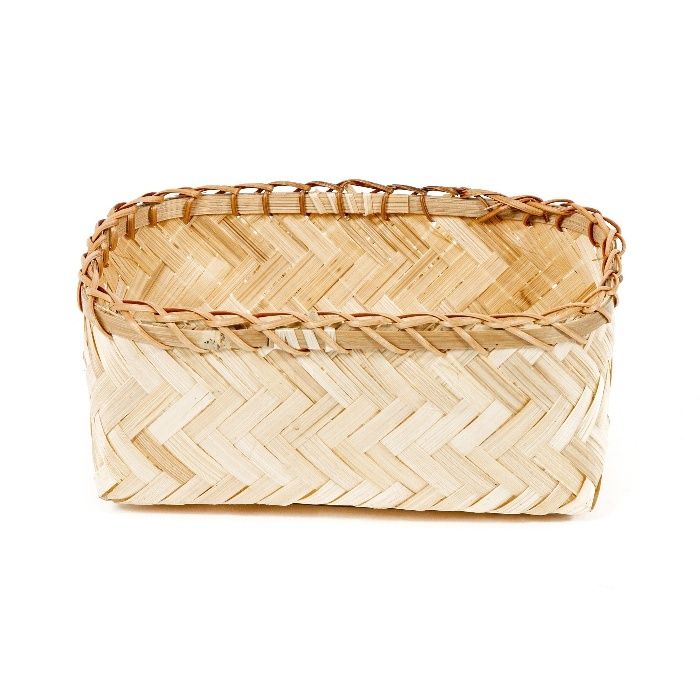 "Halong" Small Bamboo Storage Basket 2 Compactor