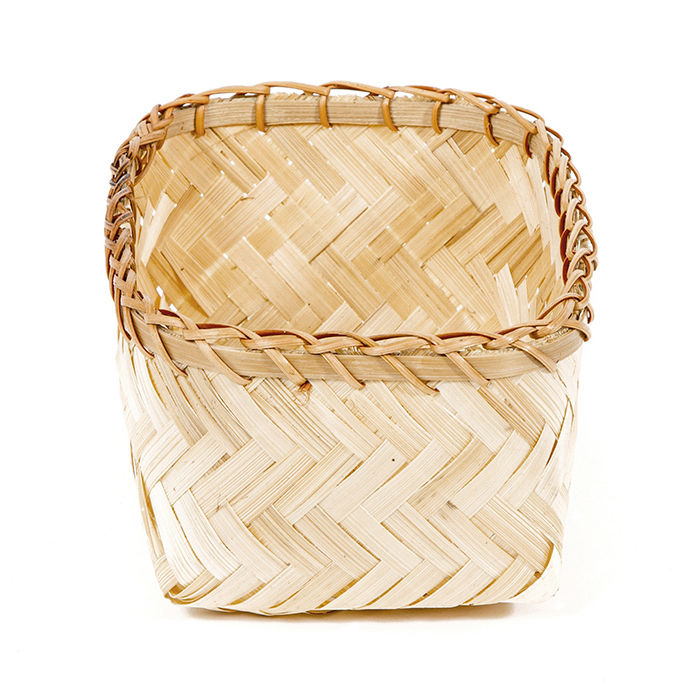 "Halong" Small Bamboo Storage Basket 3 Compactor