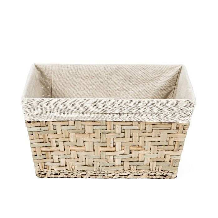 "Fiesta" Medium Seagrass Storage Basket 2 Compactor
