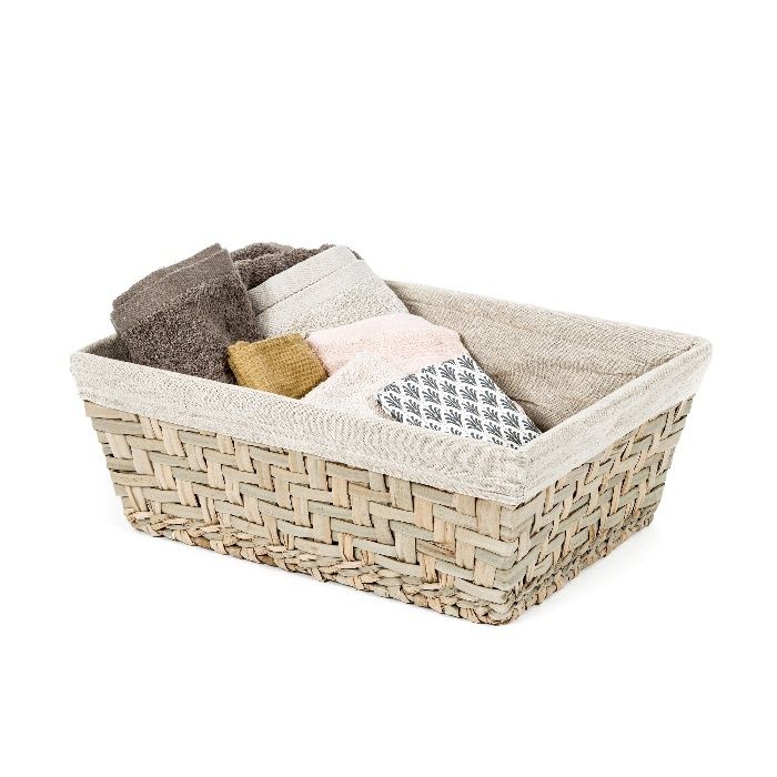 "Fiesta" Large Seagrass Storage Basket 4 Compactor