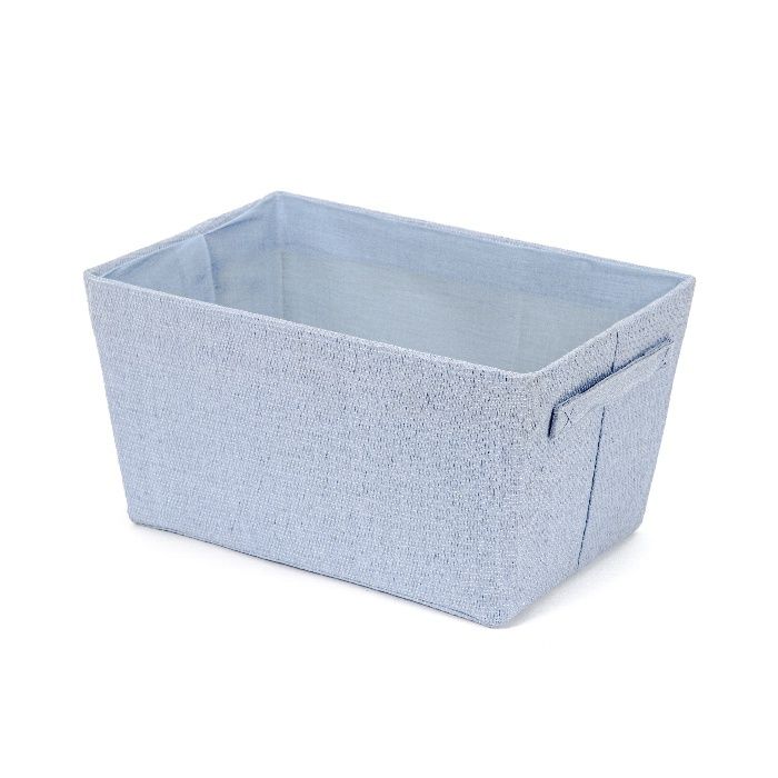 "Rio" Woven Storage Basket -  Lavendar Blue 1 Compactor