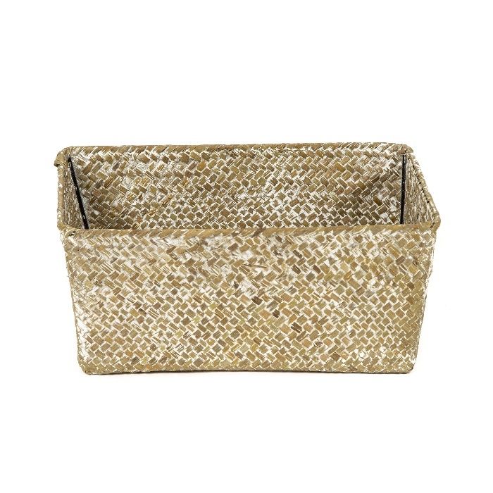 "Kito" Seagrass Storage Basket - Beige 2 Compactor