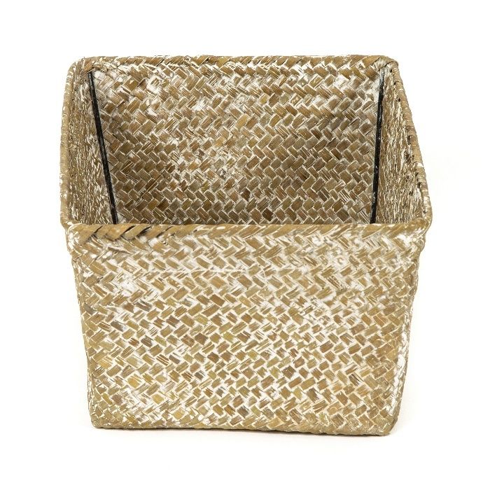 "Kito" Seagrass Storage Basket - Beige 3 Compactor