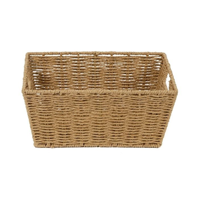"Etna" Woven Storage Basket - Beige 2 Compactor