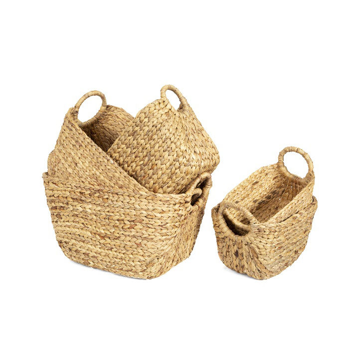 "Caracas" Large Woven Storage Basket 5 Compactor