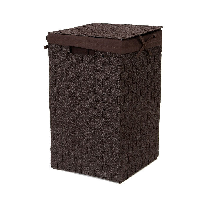 "Stan" Square Laundry Basket - Brown 1 Compactor