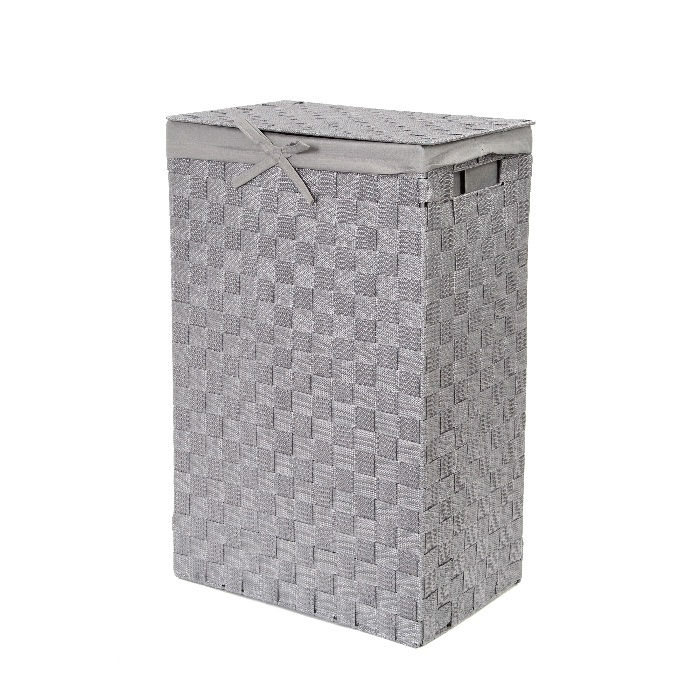 "Stan" Rectangle Laundry Basket - Grey 1 Compactor