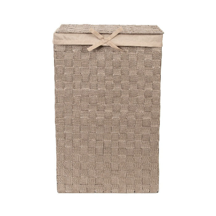 "Stan" Rectangle Laundry Basket - Taupe 2 Compactor