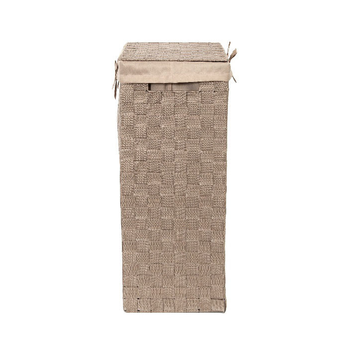 "Stan" Rectangle Laundry Basket - Taupe 3 Compactor
