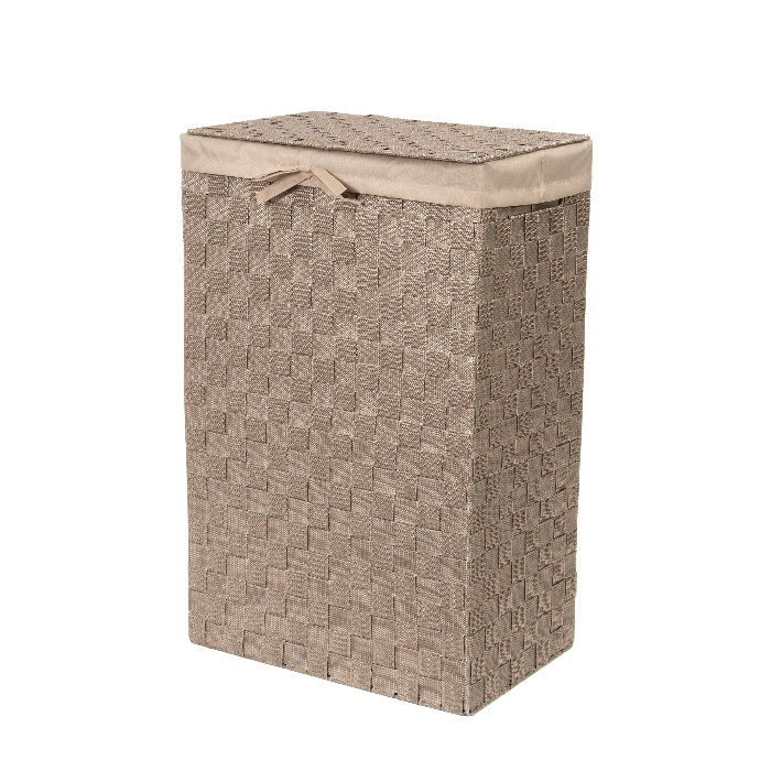 "Stan" Rectangle Laundry Basket - Taupe 1 Compactor