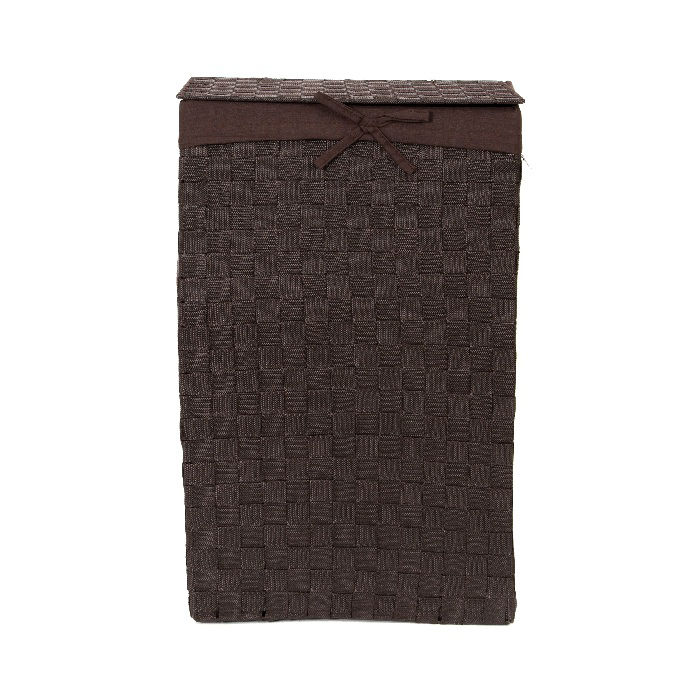 "Stan" Rectangle Laundry Basket - Brown 2 Compactor