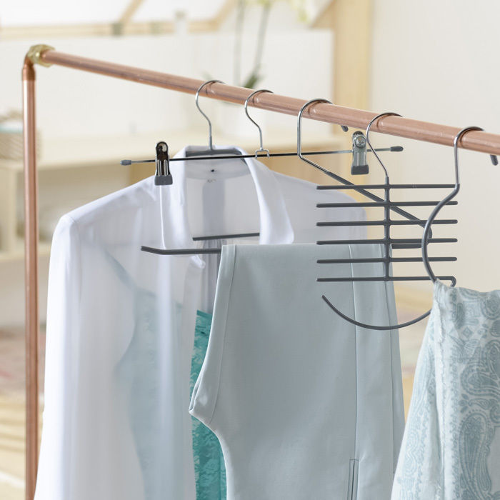 "Sticky" Non Slip Trouser Hangers 4 Compactor