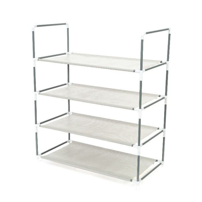 "Salome" Stackable 4 Shelf Shoe Rack  1 Compactor