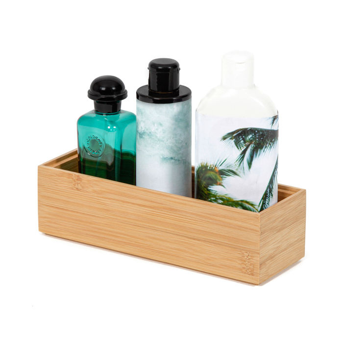 "Osaka" Medium Bamboo Storage Organiser Box 4 Compactor