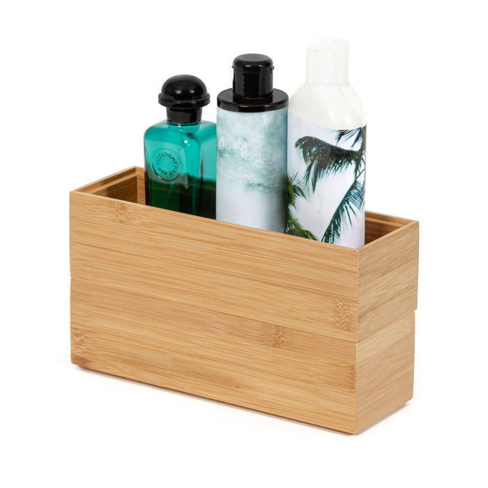 "Osaka" Medium Bamboo Storage Organiser Box 5 Compactor