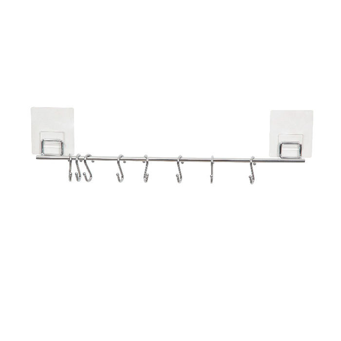 Bestlock Magic No Drilling Wall Mountable Kitchen Utensil Hanging Rack with 8 Hooks 2 Compactor
