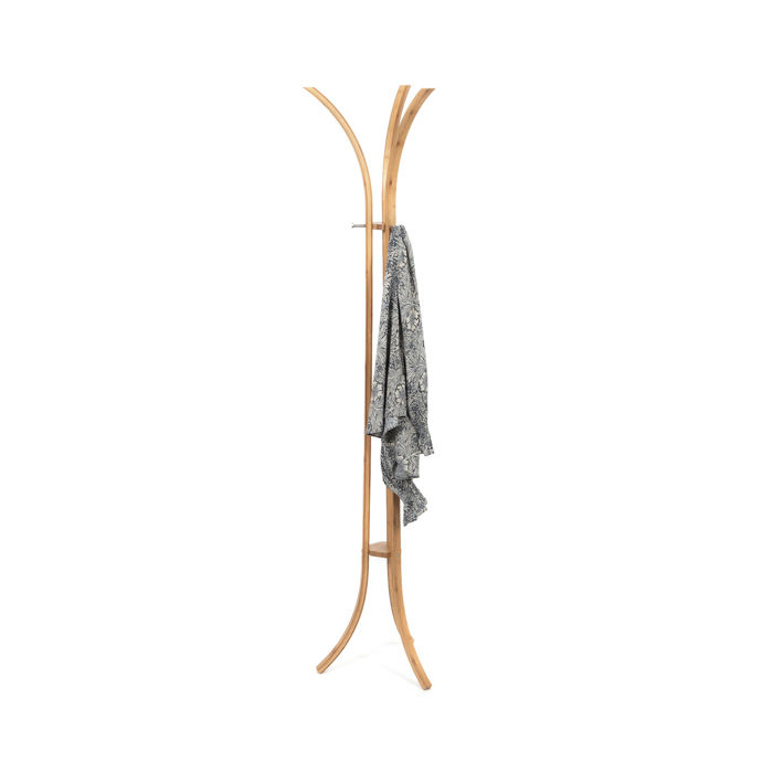 Marcus 3 Arm Bamboo Coat and Hat Stand 4 Compactor